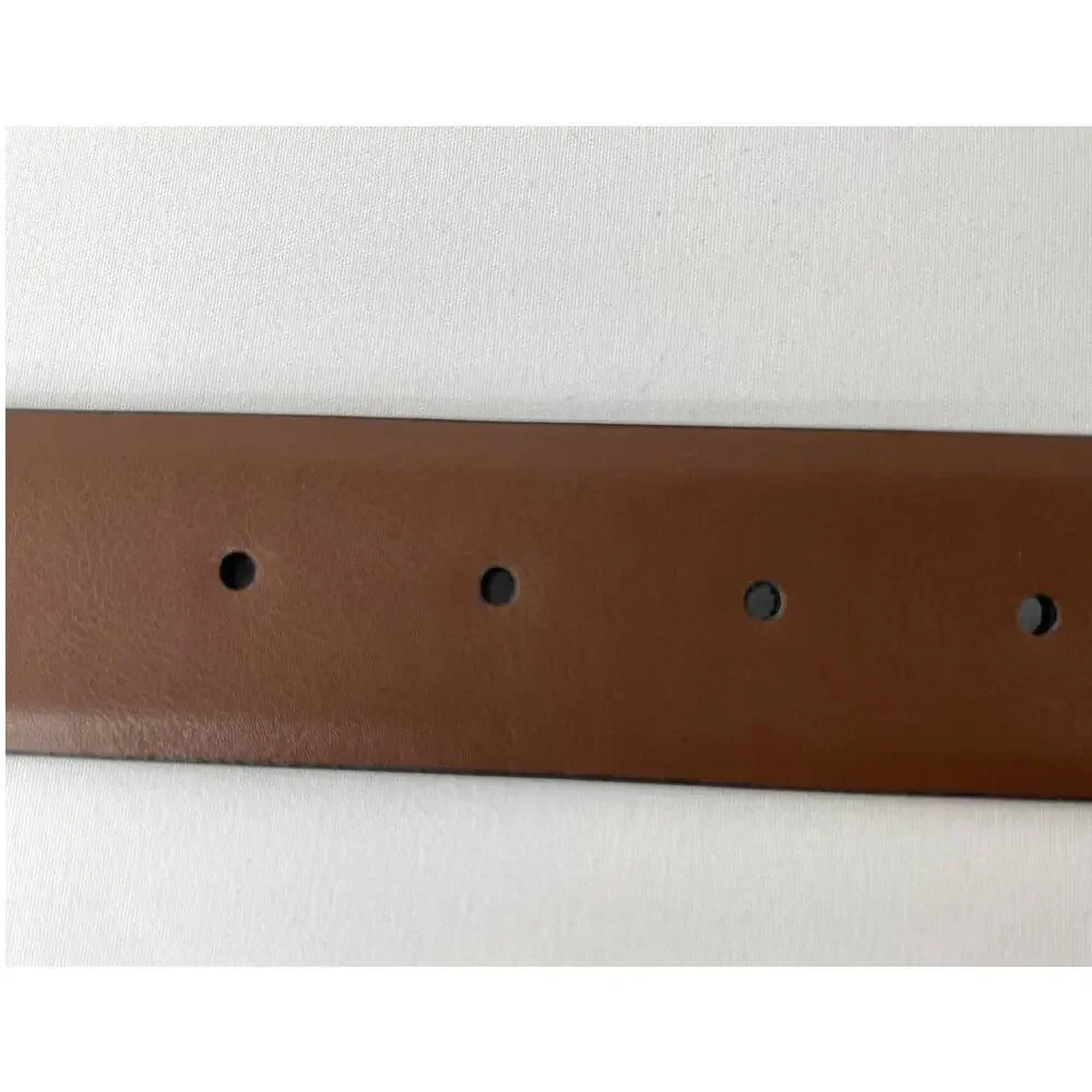 Kenneth Cole Mens Reversible Belt Brown Black Silver Tone Buckle XL 42-44 NEW